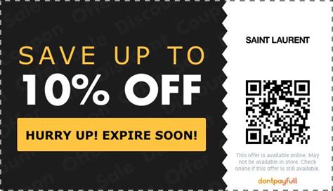 saint laurent discount code